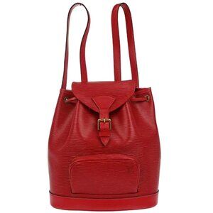 Louis Vuitton Red Epi Montsouris MM Monaco Limited Backpack AA980703 134936
